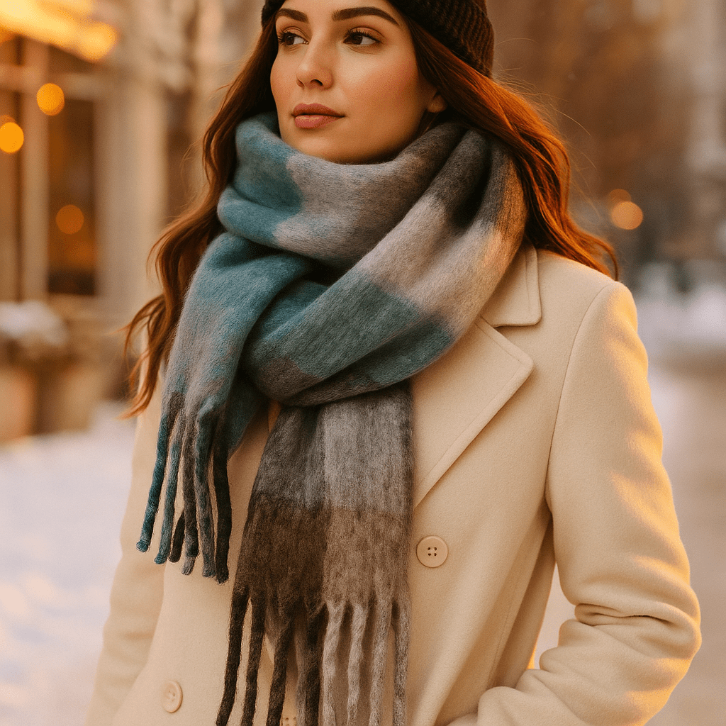 Scarvello – Paksu ja Colorkäs Villahuivi - EmiyoSuomi - Huivit