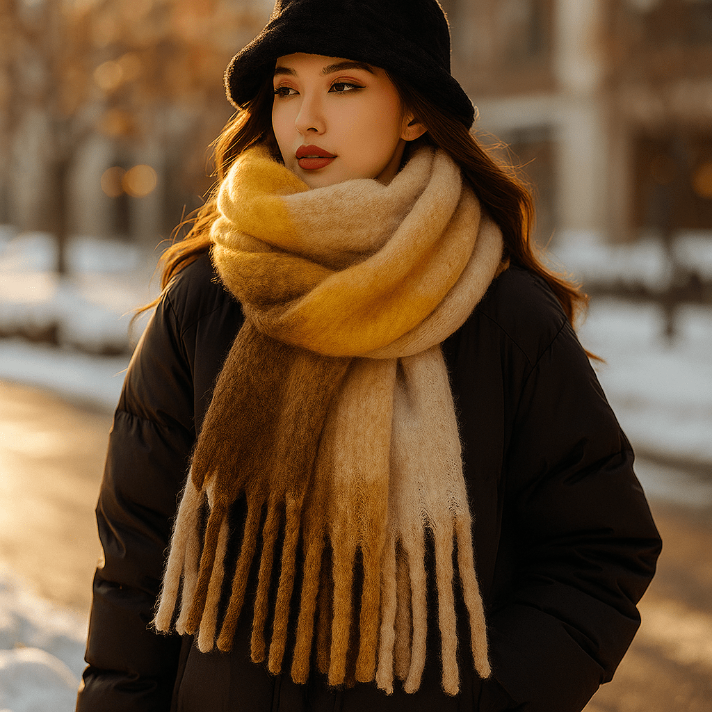 Scarvello – Paksu ja Colorkäs Villahuivi - EmiyoSuomi - Huivit