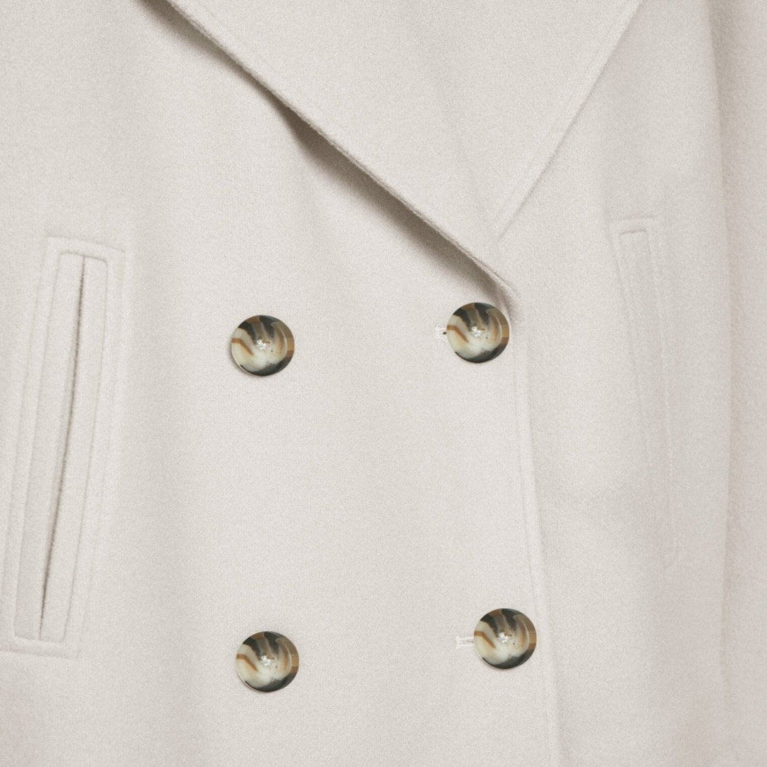 Veste courte en laine pour femme avec double boutonnage - Heidi