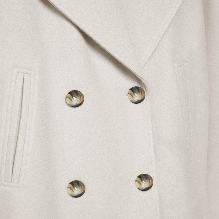 Veste courte en laine pour femme avec double boutonnage - Heidi