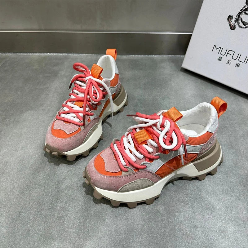 Calliope - Baskets de loisirs color block pour femmes