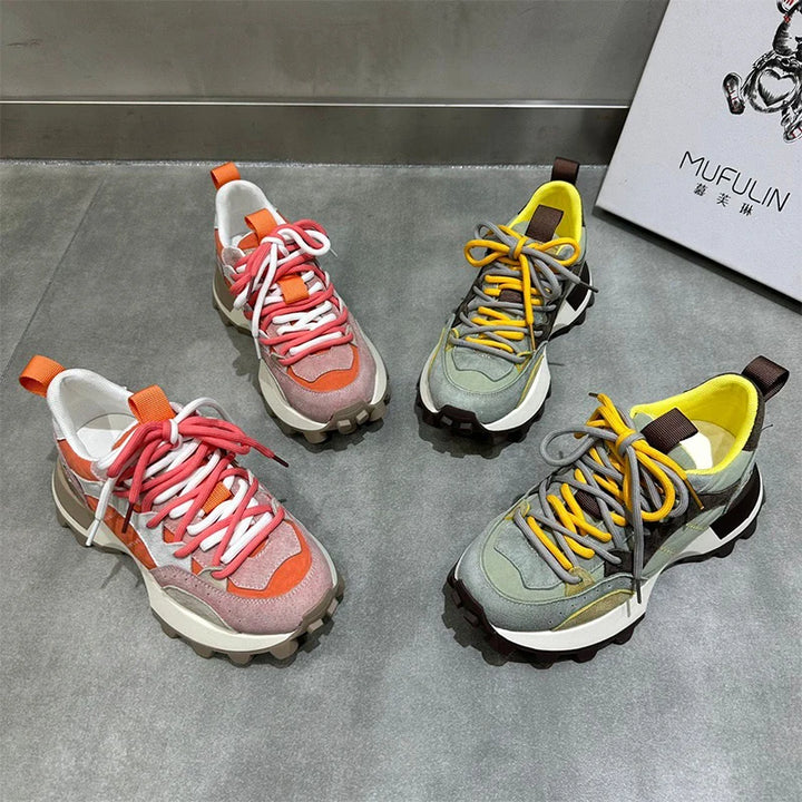 Calliope - Baskets de loisirs color block pour femmes