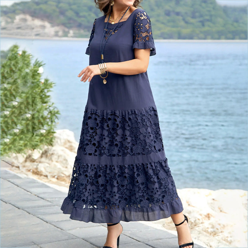 Sarah - Robe florale avec dentelle