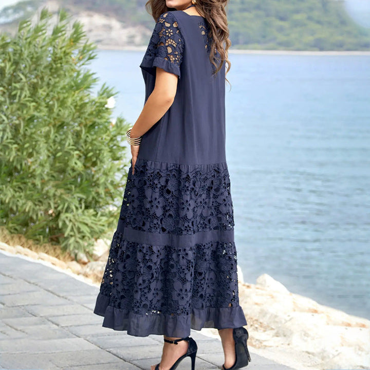 Sarah - Robe florale avec dentelle