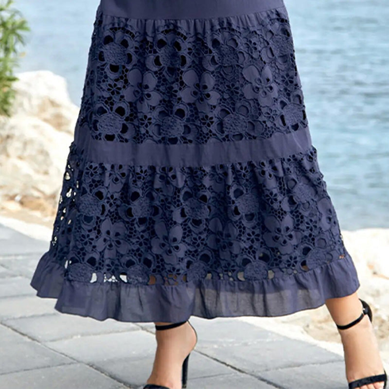 Sarah - Robe florale avec dentelle