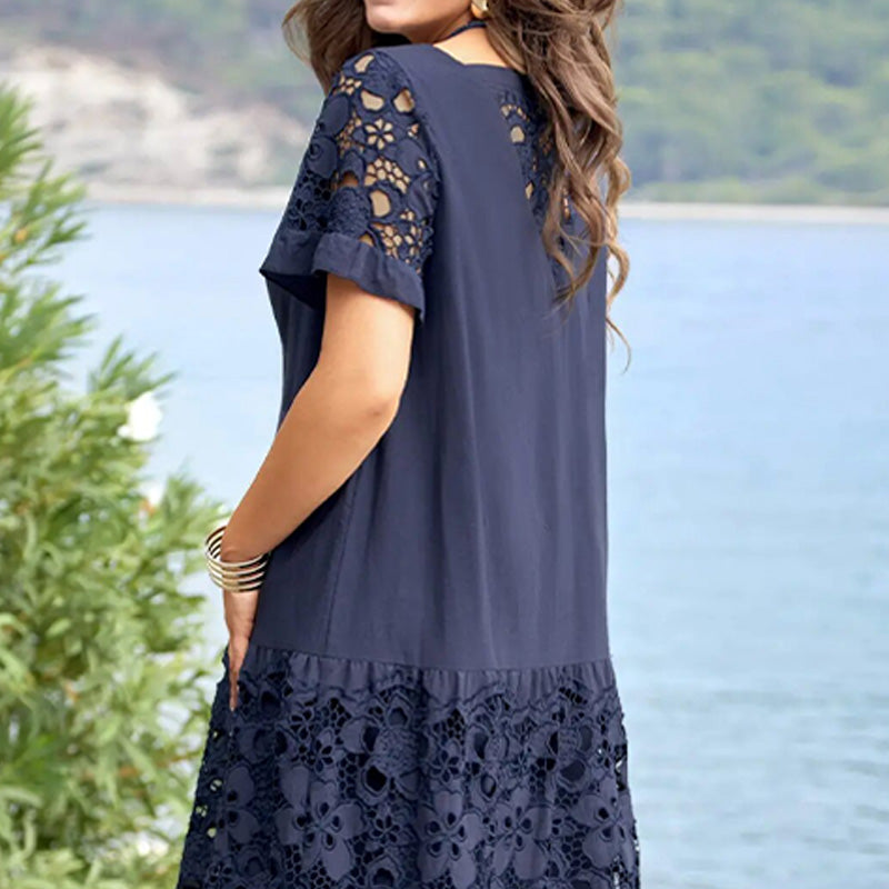 Sarah - Robe florale avec dentelle