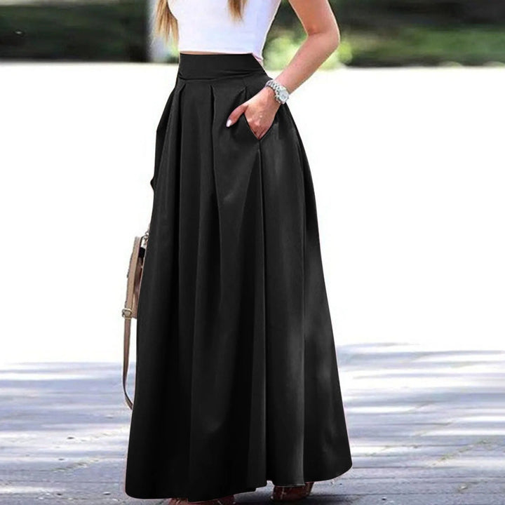 Jupe plissée à taille haute, élégante et fluide, idéale pour un look sophistiqué et féminin