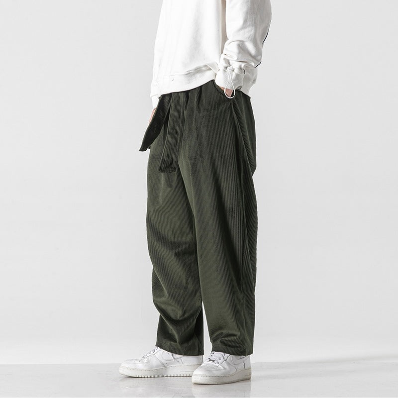 Pantalon homme en velours côtelé baggy - Fabrizio