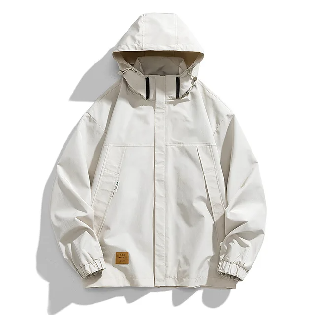 Egon - Veste d'extérieur imperméable à capuche pour homme